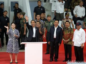 Ekspresi Semringah Jokowi saat Resmikan Istora Senayan