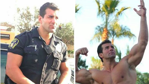 Potret Polisi-polisi Tampan yang Bertubuh Kekar