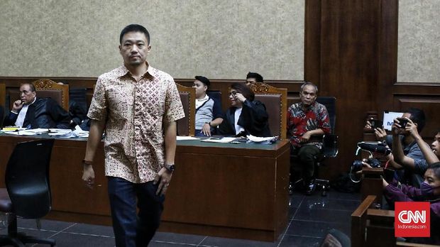 Saksi kasus e-KTP Charles Sutanto Ekapraja. Jakarta. Senin 22 Januari.
