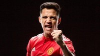 Alexis Sanchez. Rekrutan baru MU setelah didatangkan dari Arsenal pada bursa transfer musim dingin saat ini. Pemain Chile itu akan berusaha menjawab beratnya pengharapan terhadap pemakai nomor 7 MU. (Foto: manutd.com)