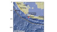 Ini Titik Episentrum Gempa 6,4 SR yang Guncang Jakarta