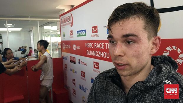 Rasmus Gemke melangkah ke babak kedua Indonesia Masters 2018 setelah menundukkan Ihsan Maulana Mustofa.