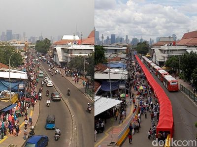 Foto: Before After, PKL Tanah Abang