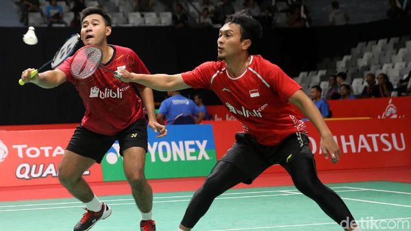 Ahsan/Angga Tumbang di Tangan Ganda Denmark