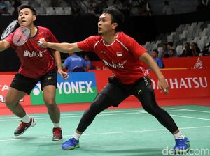 Ahsan/Angga Tumbang di Tangan Ganda Denmark