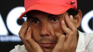 Foto: Wajah Sedih Nadal