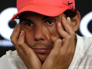 Foto: Wajah Sedih Nadal