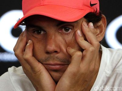 Foto: Wajah Sedih Nadal