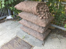 Unik, Monumen Berbentuk Tumpukan Karung Kentang