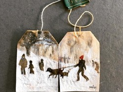 Di Tangan Seniman Ini, Kantung Teh Bekas Disulap Jadi Lukisan yang Cantik!