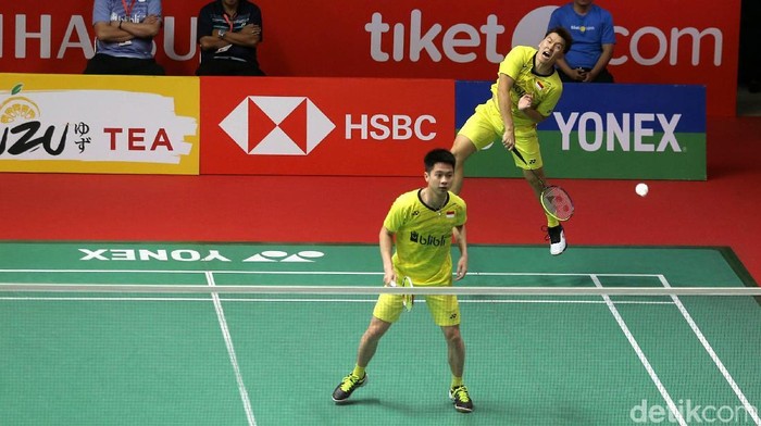 Kevin Sanjaya Sukamuljo/Marcus Fernaldi Gideon (Agung Pambudhy/detikSport) Kevin Sanjaya Sukamuljo/Marcus Fernaldi Gideon (Agung Pambudhy/detikSport)