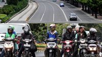 Foto: Before After, Motor Melintas Sudirman-Thamrin