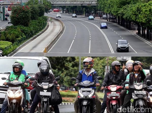 Foto: Before After, Motor Melintas Sudirman-Thamrin