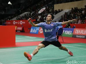 Semifinal Hylo Open 2022, Ginting akan Hadapi Wakil India