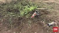 Roket Jatuh dan Meledak di Kebun Warga Lamongan