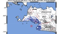 Lebak Banten Kembali Diguncang Gempa, Kekuatan 4,2 SR