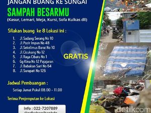 Cegah Buang Kasur ke Sungai, Pemkot Bandung Jemput Sampah Gratis