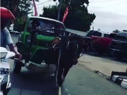Ada Trungtung Ditarik Kuda, Polisi Bilang Keren