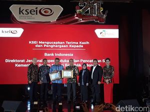 HUT ke-20, KSEI Beri Penghargaan Investor Pasar Modal ke 1 Juta