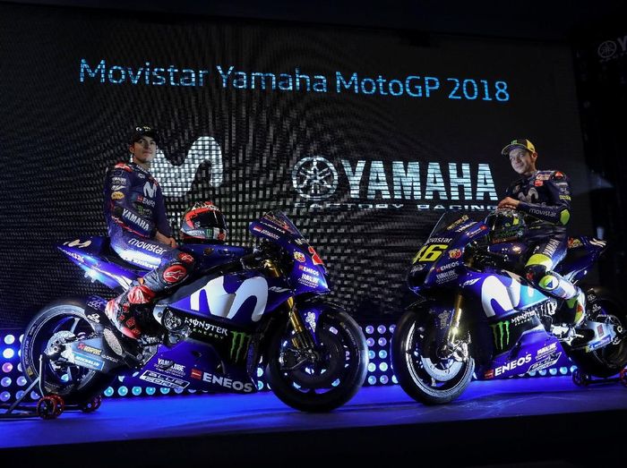 Valentino Rossi dan Maverick Vinales. (Foto: Susana Vera/Reuters)