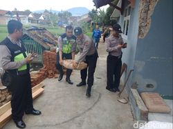 Bantu Korban Gempa, Polresta Sukabumi Terjunkan Ratusan Personel