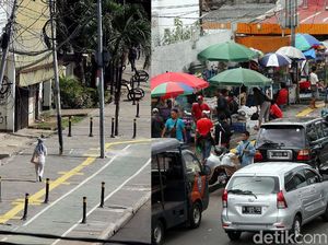 Foto: Beginilah Kondisi Trotoar di Jatinegara Kini