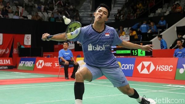 Jonatan Christie Tumbang di Babak Pertama Indonesia Masters
