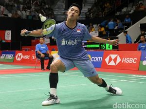 Jonatan Christie Tumbang di Babak Pertama Indonesia Masters