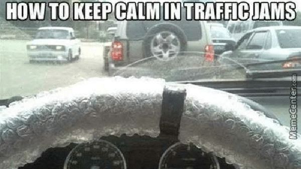 Meme Curhat Kocak Netizen Terjebak Macet