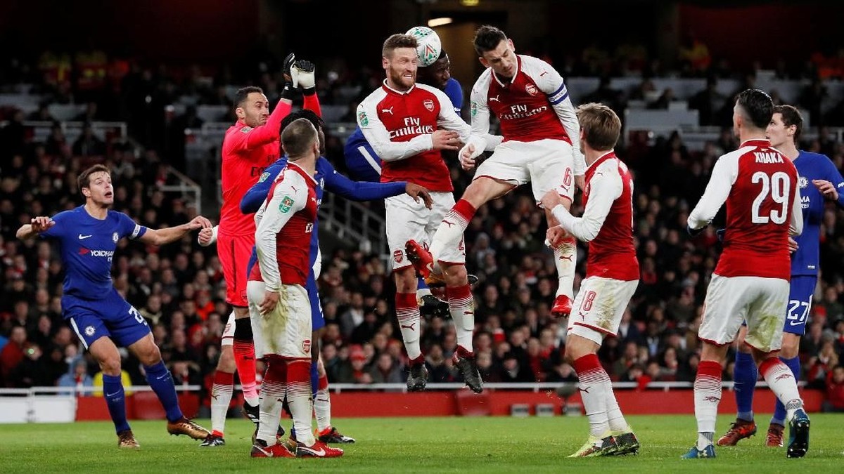 Arsenal menyingkirkan Chelsea untuk maju ke final Piala Liga Inggris. (Foto: David Klein/Reuters)