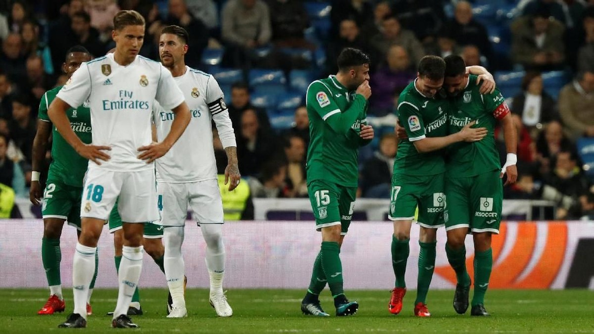 Leganes menyingkirkan Real Madrid dari Copa del Rey (Juan Medina/Reuters)