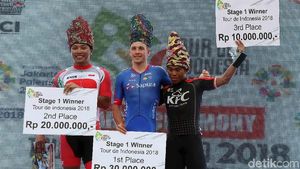 Pebalap Swiss Juara Etape I Tour de Indonesia 2018