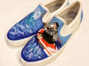 Keren! Sepatu Lukis Susi yang Viral
