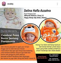 Cerebral Palsy Bikin Bayi Cantik 9 Bulan Ini Belum Leluasa Gerak/