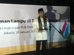 Resmikan Taman Lampu di Jaksel, Sandiaga Nostalgia Masa Pacaran