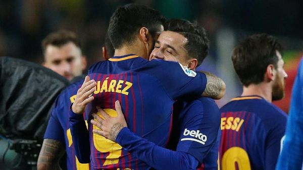 Foto: Barca Menang di Laga Debut Coutinho