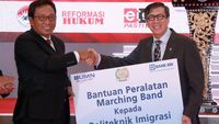 Dukungan untuk Marching Band Poltek Imigrasi