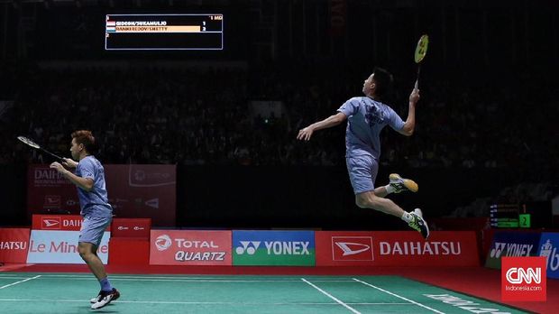 Marcus/Kevin wakil ketiga dari Indonesia lolos ke final Indonesia Masters 2018. (