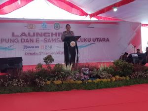 Kapolri Resmikan Samsat Apung di Maluku Utara