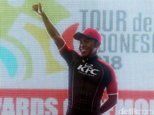 Abdul Gani Tercepat di Etape Kedua Tour de Indonesia 2018
