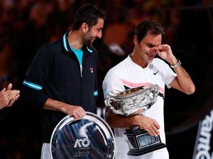 Foto: Koleksi Trofi Roger Federer di Grand Slam