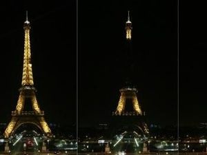 Peringati Bom Ambulans di Kabul, Lampu Menara Eiffel Dipadamkan Peringati Bom Ambulans di Kabul, Lampu Menara Eiffel Dipadamkan