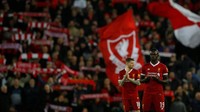 Liverpool menjamu West Brom pada pertandingan di Anfield, Minggu (28/1/2018) dinihari WIB. Foto: Phil Noble/Reuters