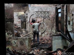 Foto: Begini Kondisi Permukiman di Tamansari Pasca Kebakaran