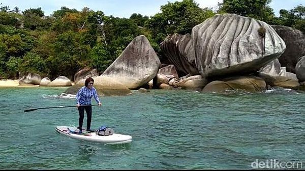 Foto: Menteri Susi Sudah ke Batu Sindu Natuna, Kamu Kapan?