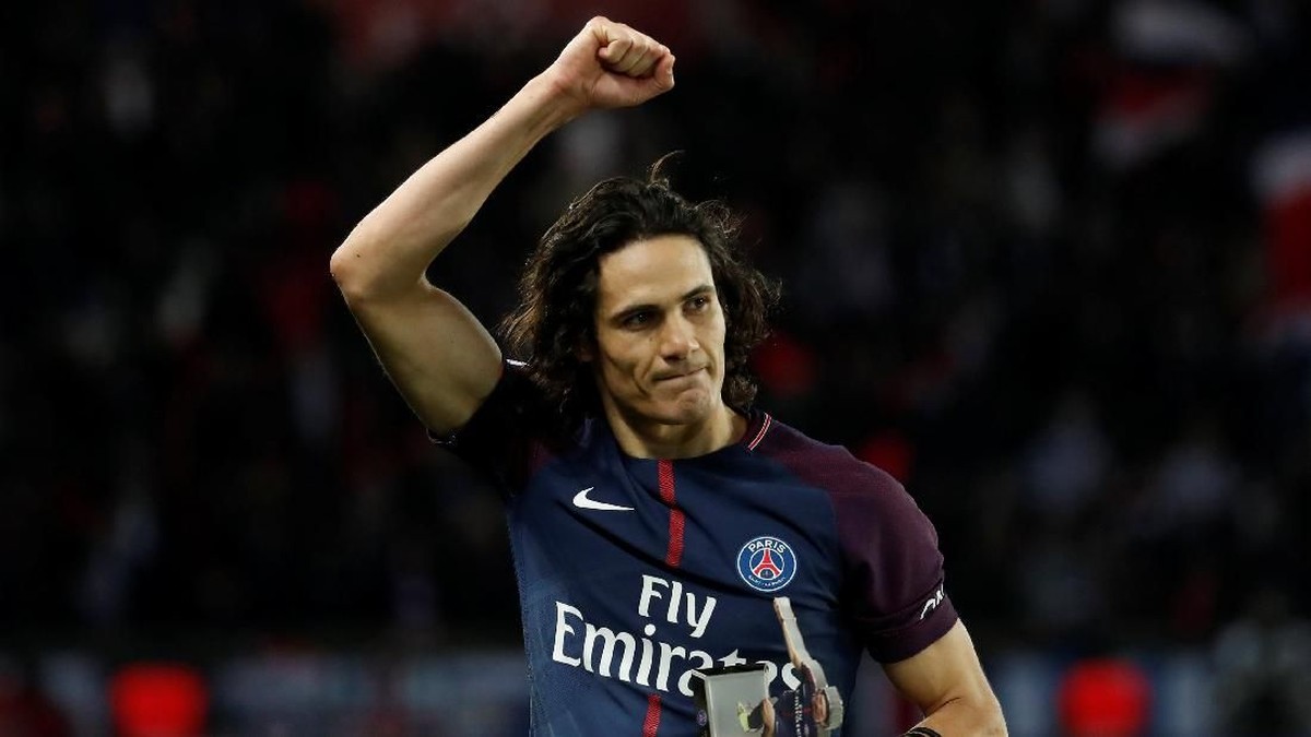 Edinson Cavani tak punya keinginan untuk meninggalkan Paris Saint-Germain (Foto: Gonzalo Fuentes/Reuters)