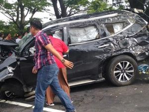 Pengemudi yang Kecelakaan Tunggal di Tol Merak Tewas
