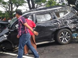 Pengemudi yang Kecelakaan Tunggal di Tol Merak Tewas