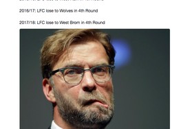 Yang ini kembali mencibir Juergen Klopp dengan membeberkan rekam jejaknya di Piala FA bersama Liverpool sejauh ini. (Foto: Internet)