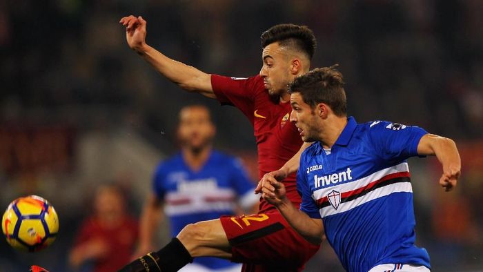 AS Roma dikalahkan Sampdoria 0-1 di Stadion Olimpico dalam lanjutan Liga Italia (Foto: Paolo Bruno/Getty Images) AS Roma dikalahkan Sampdoria 0-1 di Stadion Olimpico dalam lanjutan Liga Italia (Foto: Paolo Bruno/Getty Images)